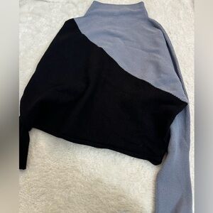 Multi colored turtleneck sweater